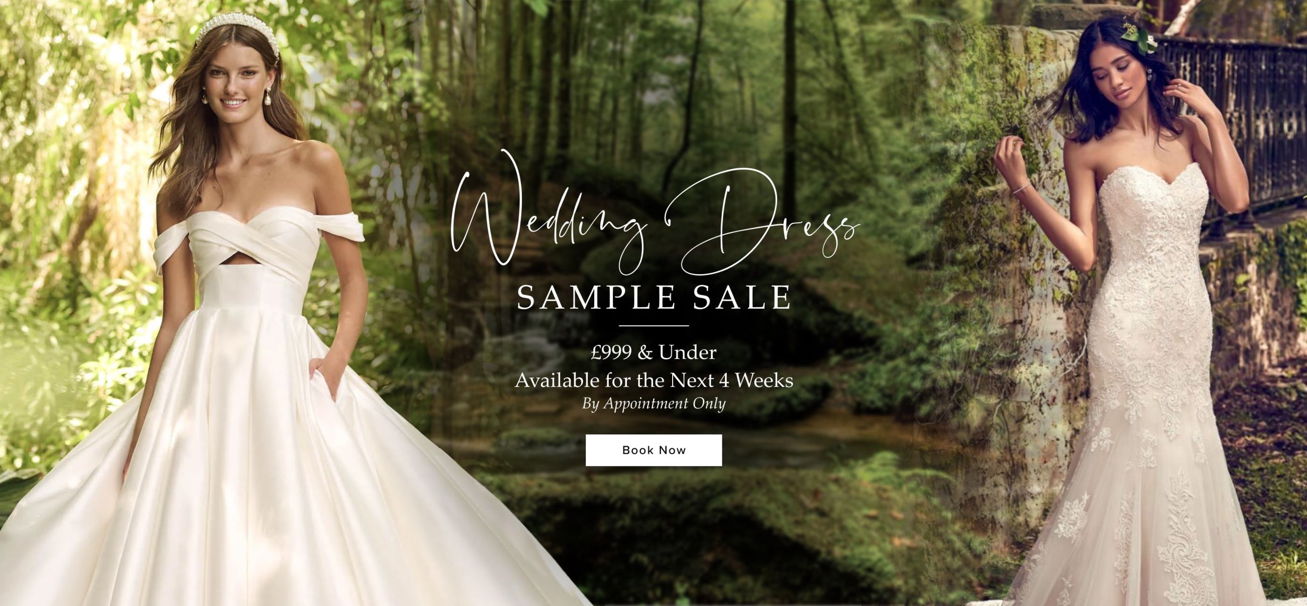 wedding dress sample sale 2026 banner